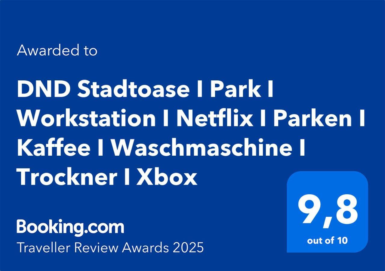 Dnd Stadtoase I Park I Workstation I Netflix I Parken I Kaffee I Waschmaschine I Trockner I Xbox Würzburg Exteriör bild